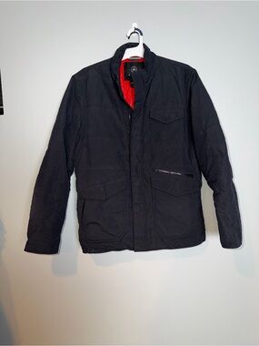 Men's Navy/Black Jacket with Red Lining